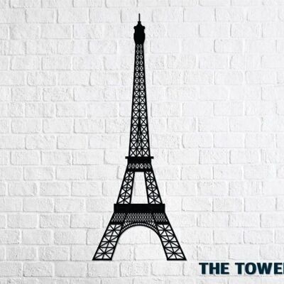 DIY Eco Wood Art Eiffel Tower wall decoration 792 497x1300x7mm