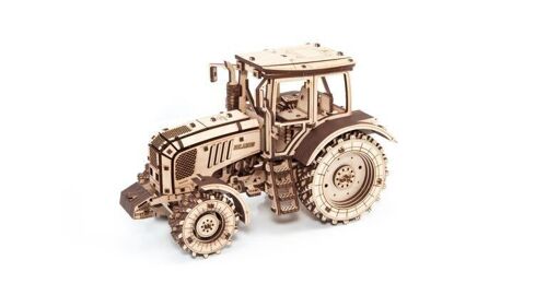 DIY Eco Wood Art 3D Mechanische Puzzel Tractor Belarus 2022, 0877, 28,2×13,6×17,5cm