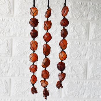 Carnelian Crystal Hanger, Car Accessories, Carnelian Stone 1