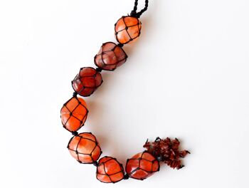 Carnelian Crystal Hanger, Car Accessories, Carnelian Stone 3