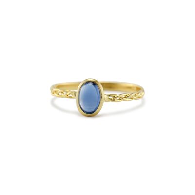 Braid of Gold Kyanite Ring