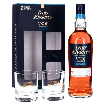 Trois Rivières VSOP - Coffret 2 Verres