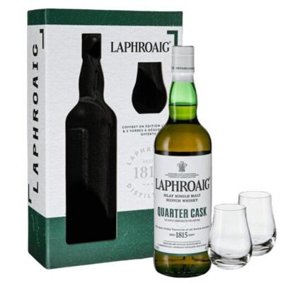 Laphroaig Quarter Cask - Whisky escocés - Caja de 2 vasos