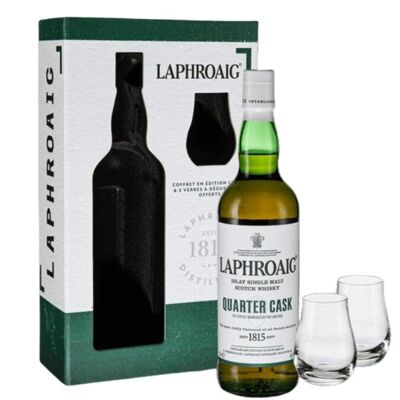 Laphroaig Quarter Cask - Scotch Whisky - Coffret 2 Verres
