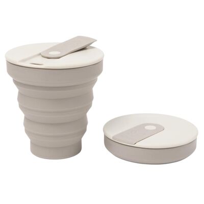 Tasse à café de voyage en silicone réutilisable et pliable