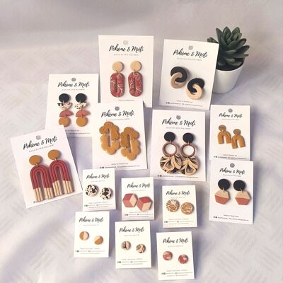 Polymer clay earrings (Entire collection)