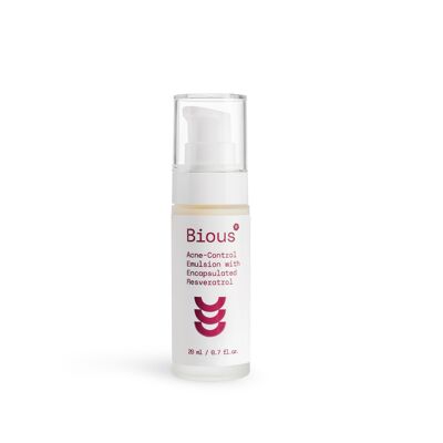 Emulsione biologica per il controllo dell'acne con resveratrolo incapsulato