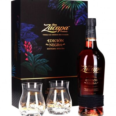 Zacapa Edicion Negra - Ron - Box mit 2 Gläsern