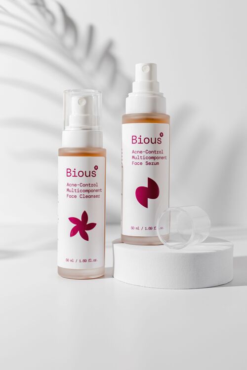 Bious Multicomponent Face Serum and Face Cleanser Set
