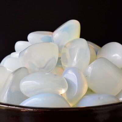 1 Stück synthetische Opal-Trommelsteine ~ Heilende Trommelsteine