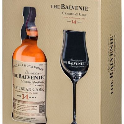 The Balvenie Caribbean Cask 14 Years Old - Box of 1 Glass