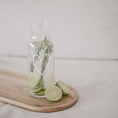 Carafe heart white (PU = 6 pieces)