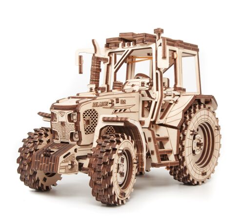 DIY Eco Wood Art 3D Mechanische Puzzel, Belarus-82 Tractor, 1157, 21,8×11,8×15,5cm