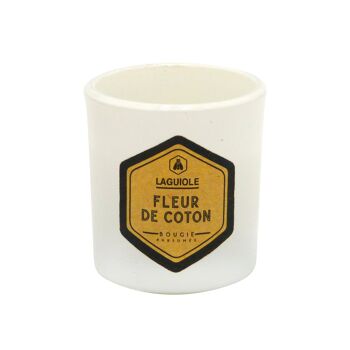 Coffret de 6 Bougies Parfumées Coffret, Cire Naturelle, Musc blanc, Bois de santal & Fleur de coton, 6 Heures de Parfum, 180 g 3