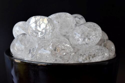 1Pc Crack Crystal Tumbled Stone ~ Healing Tumbled Stones