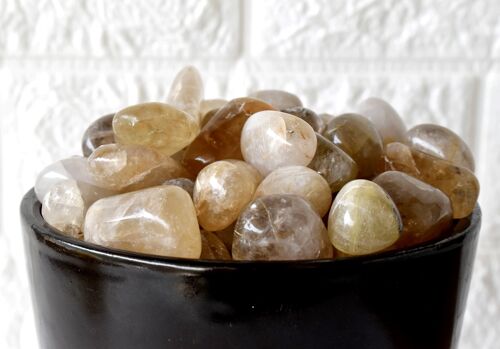 1Pc Golden Rutile Tumbled Stones ~ Healing Tumbled Stones