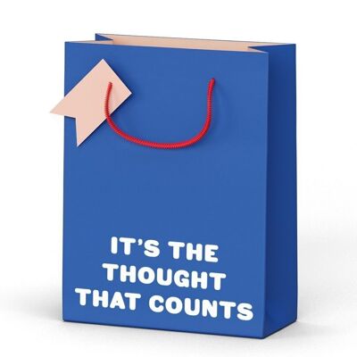 Kleine Geschenktüte „It's The Thought Counts“ (7902)