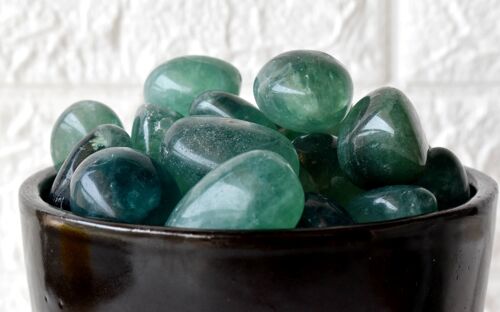 1Pc Green Fluorite Tumbled Stones ~ Healing Tumbled Stones