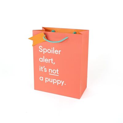 Spoiler Alert Puppy Large Gift Bag (4715)
