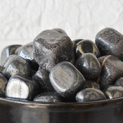 1 pieza de piedras rodadas de hematita ~ Piedras rodadas curativas