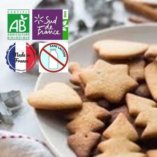 Sablés BIO de noël à la Cannelle VRAC 500g X4