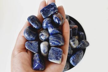 1Pc Sodalite Tumbled Stones ~ Healing Tumbled Stones 5