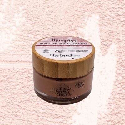 Anti-aging mask with pink clay