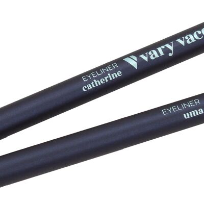 Eyeliner vegan and plastic-free, in a wooden pencil for sharpening, Cosmos natural certified, vegan