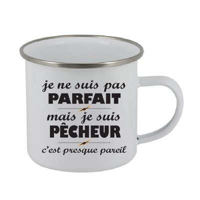 Mug en acier émaillé "Pêcheur"