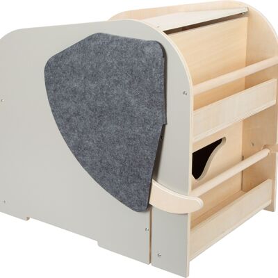 Toy box with seat and wheels elephant “Wildlife” | Children's room furniture | Wood