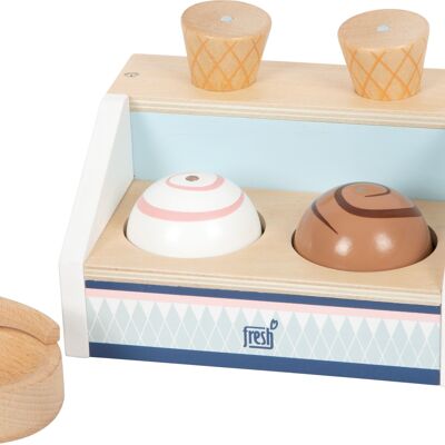 Ice cream counter compact “fresh” FSC 100% | role toy | Wood
