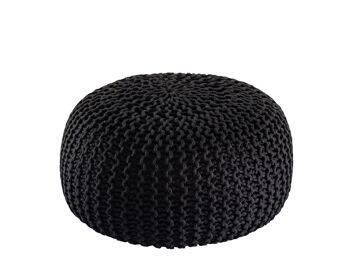 Pouf PREMIUM ø45cm tabouret pouf tricoté terrasse intérieure piscine jardin durable 2