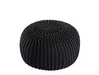 Pouf PREMIUM ø45cm tabouret pouf tricoté terrasse intérieure piscine jardin durable 4