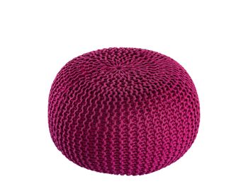 Pouf PREMIUM ø45cm tabouret pouf tricoté terrasse intérieure piscine jardin durable 13