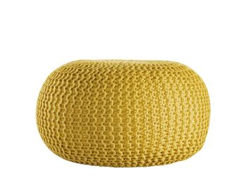 Pouf PREMIUM ø45cm tabouret pouf tricoté terrasse intérieure piscine jardin durable 23