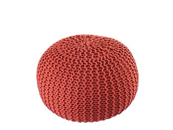 Pouf PREMIUM ø45cm tabouret pouf tricoté terrasse intérieure piscine jardin durable 31