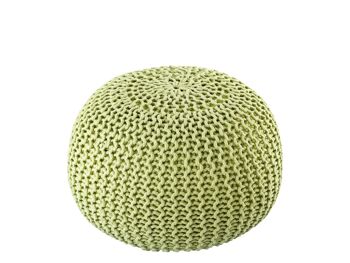 Pouf PREMIUM ø45cm tabouret pouf tricoté terrasse intérieure piscine jardin durable 39