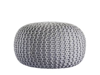 Pouf PREMIUM ø45cm tabouret pouf tricoté terrasse intérieure piscine jardin durable 98