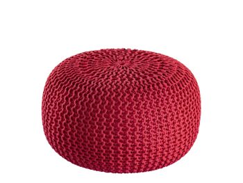 Pouf PREMIUM ø45cm tabouret pouf tricoté terrasse intérieure piscine jardin durable 103