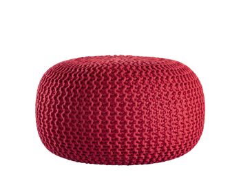 Pouf PREMIUM ø45cm tabouret pouf tricoté terrasse intérieure piscine jardin durable 106