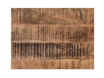 Table d'appoint en bois forme S 42x50x31cm Table de canapé colonne de fleurs Sissi bois de récupération de manguier durable 7