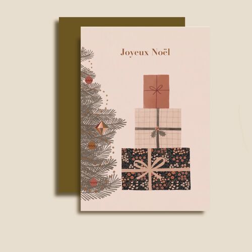 Carte A6 Joyeux Noël