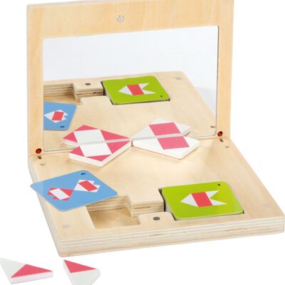 Symmetry game with mirror “Educate” | Educational toys | Wood