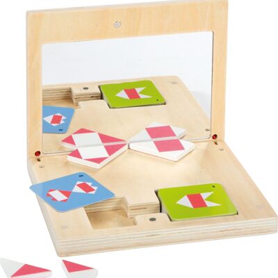 Symmetriespiel mit Spiegel „Educate“ | Lernspielzeug | Holz