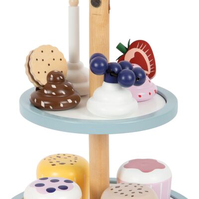 Cupcake Etagere „tasty“ | Rollenspielzeug | Holz