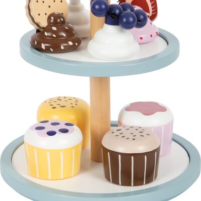Alzata per cupcake “gustosa” | giocattolo di ruolo | Legna
