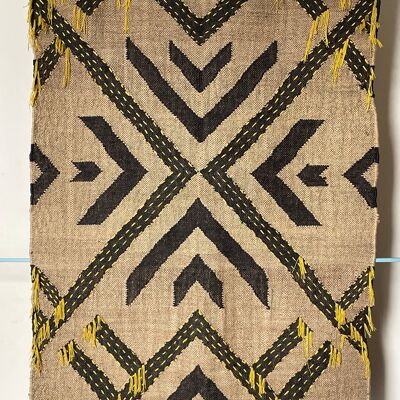 Tapiz Kilim hecho a mano de yute/lana de 3 x 5 pies con trabajo hecho a mano, decoración del hogar, alfombra tapiz, alfombra colgante de pared, decoración de pared, decoración de pared tradicional.