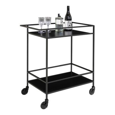 Vita Bar Trolley - black shelves
