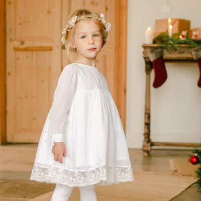 Robe de cérémonie fille Apolline Blanc