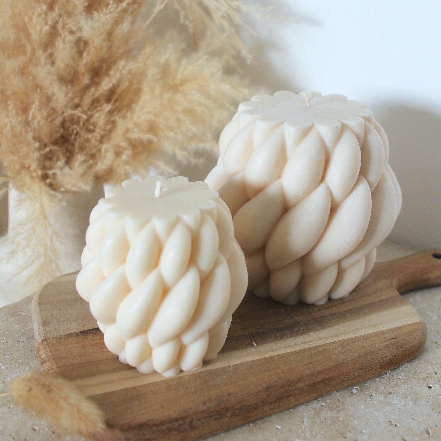 Duftkerze - Geflochtener Kokon